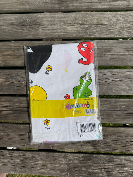 Vaxduk med barbapappamotiv
