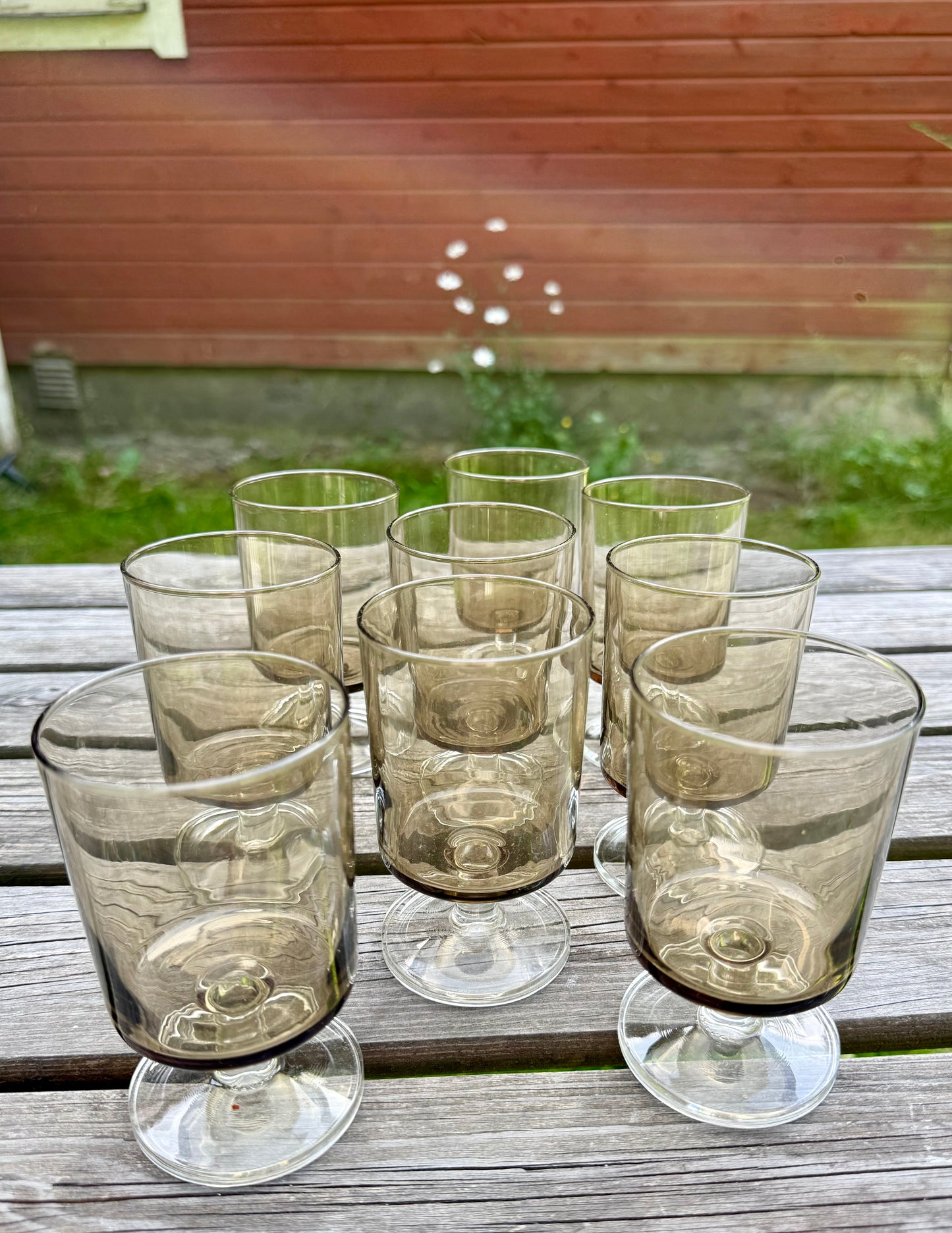 Rökfärgade glas