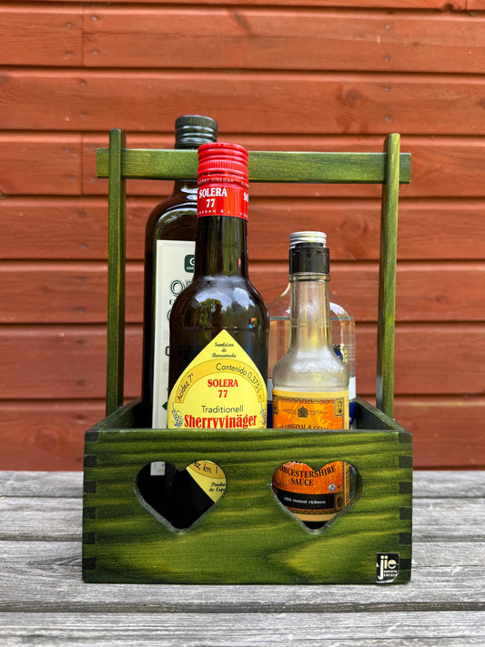 Grön träkorg från jie