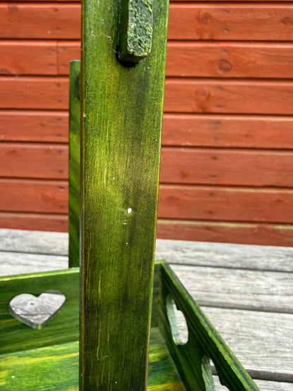 Grön träkorg från jie